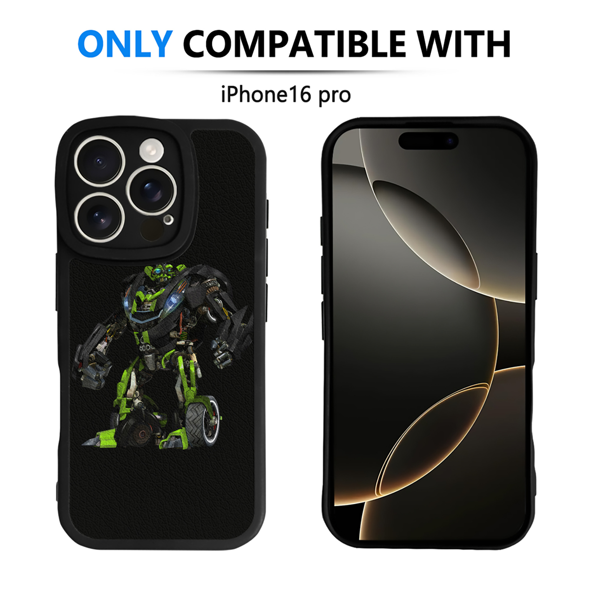 （画像用） Transformers トランスフォーマー 【iPhone 16シリーズ対応】シリコンスマホケース（レザー調） 材質：シリコン